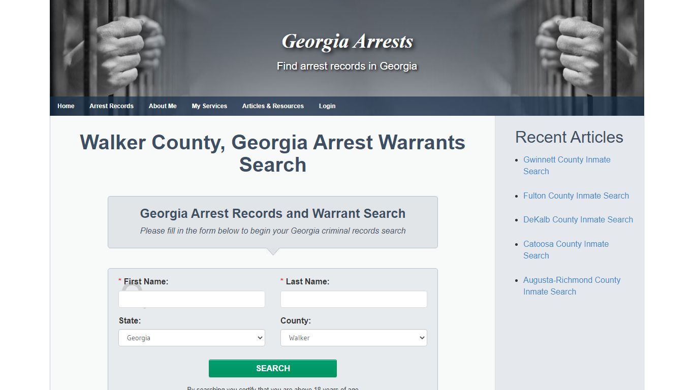 Walker County, Georgia Arrest Warrants Search - Georgia ...